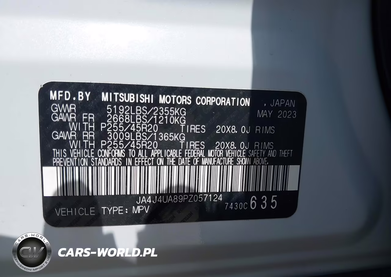 2023 Mitsubishi Outlander Se Black Edition S-Awc VIN:JA4J4UA89PZ057124 - 9