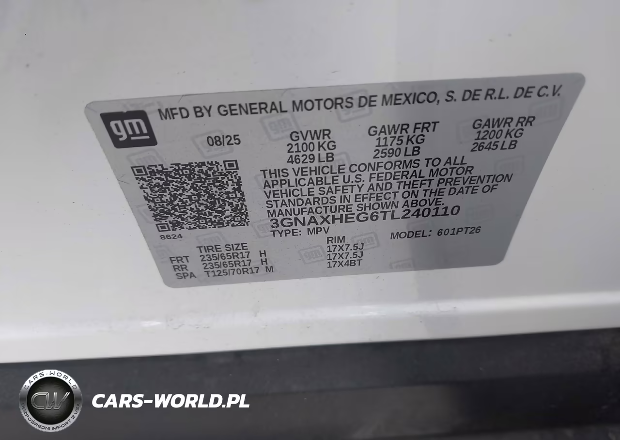 2026 Chevrolet Equinox Fwd Lt VIN:3GNAXHEG6TL240110 - 9
