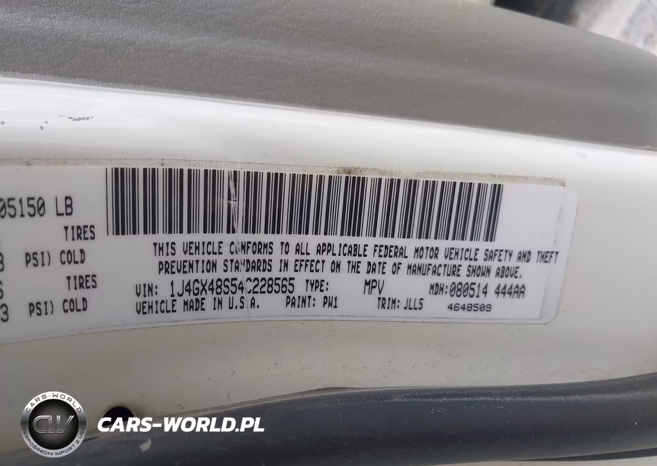 2004 Jeep Grand Cherokee Laredo VIN:1J4GX48S54C228565 - 9