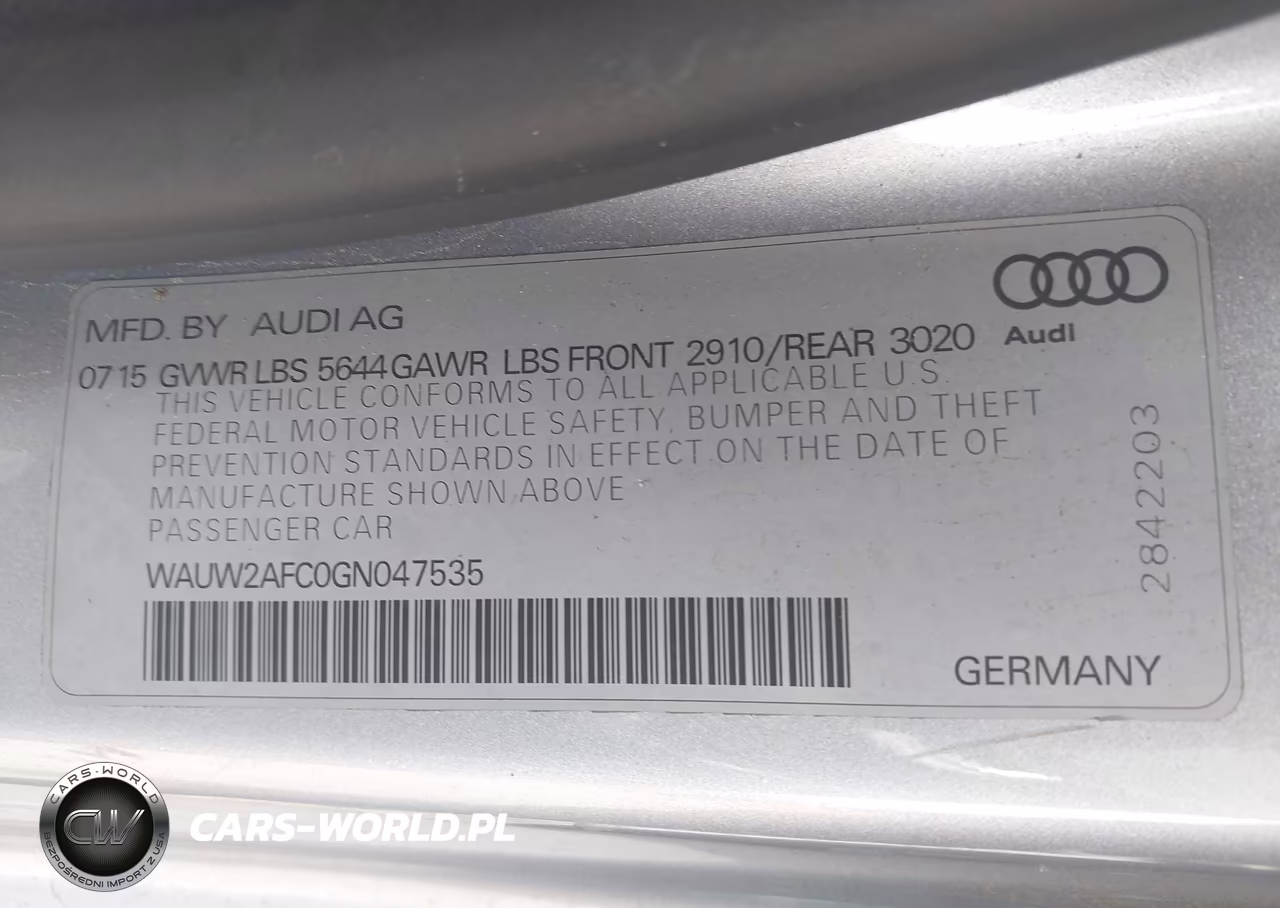 2016 Audi S7 4.0T (S Tronic) (No Longer Available For Ordering) VIN:WAUW2AFC0GN047535 - 9