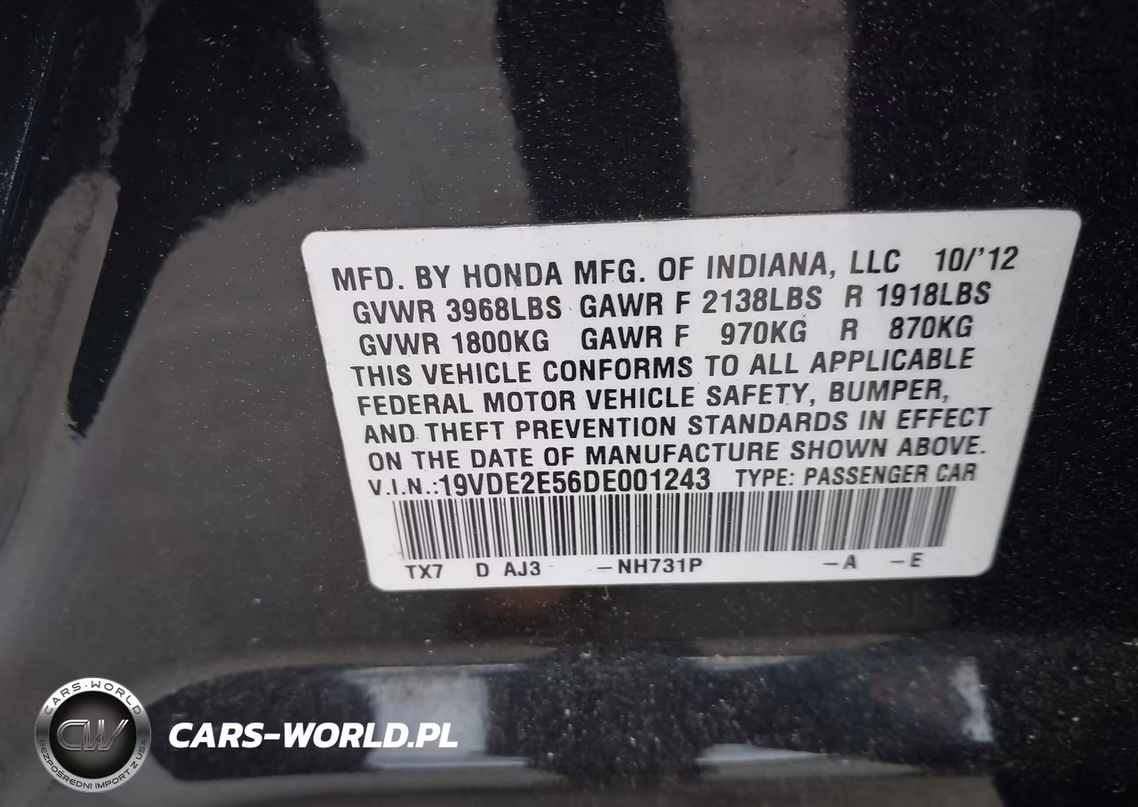 2013 Acura Ilx 2.4L VIN:19VDE2E56DE001243 - 9
