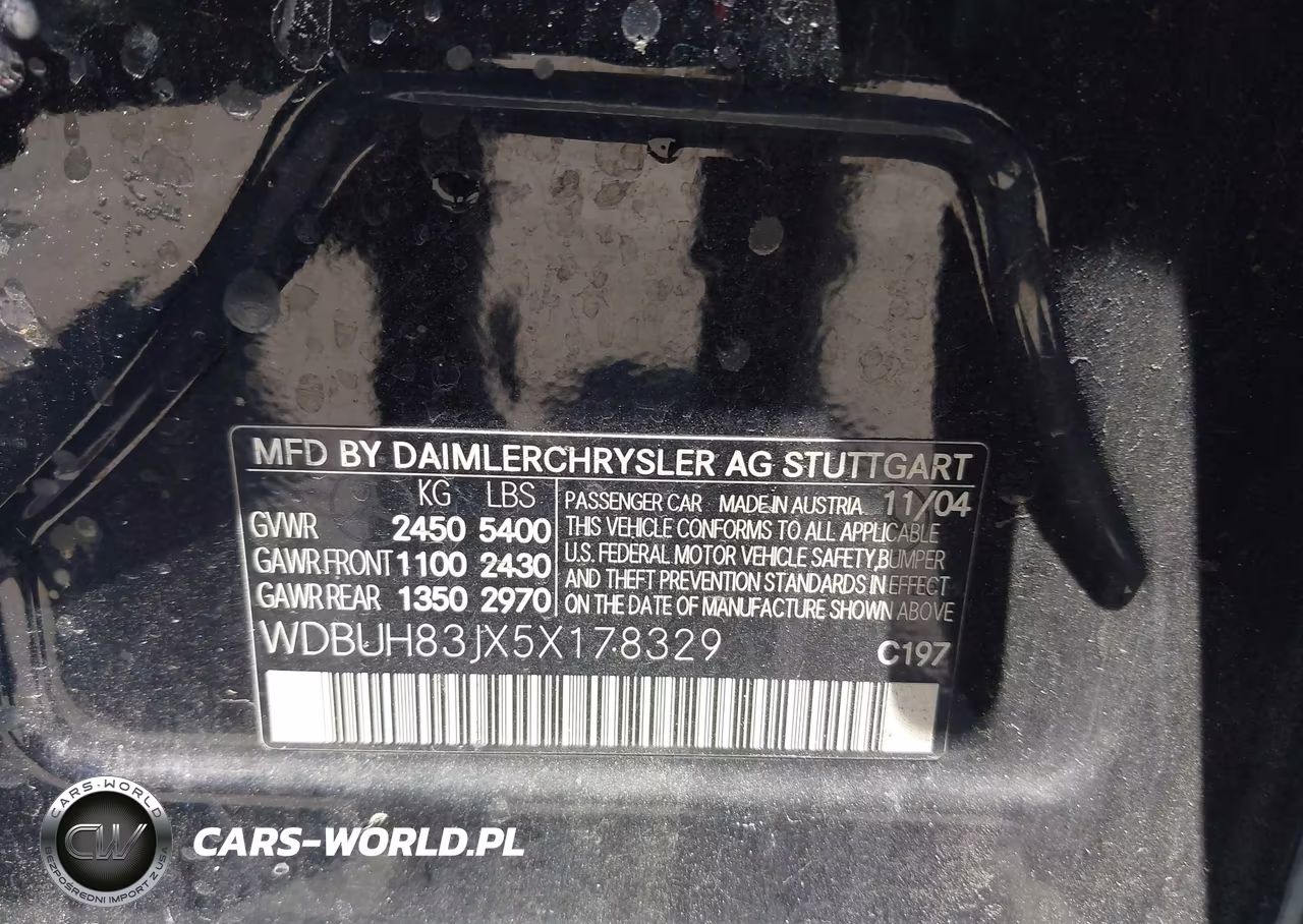 2005 Mercedes-Benz E 500 4Matic VIN:WDBUH83JX5X178329 - 9