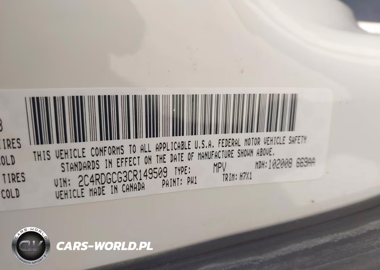 2012 Dodge Grand Caravan Sxt VIN:2C4RDGCG3CR149509 - 9
