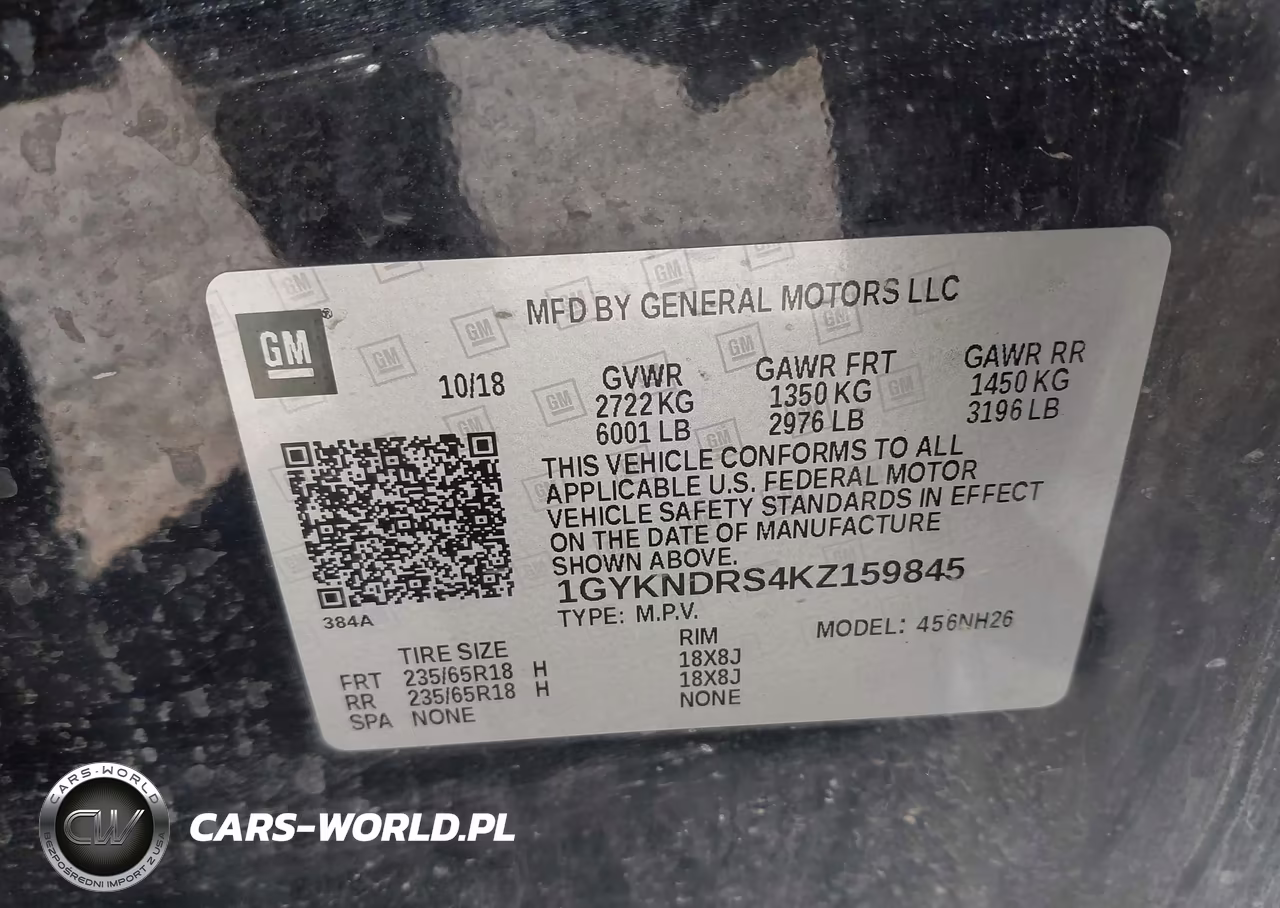 2019 Cadillac Xt5 Luxury VIN:1GYKNDRS4KZ159845 - 9