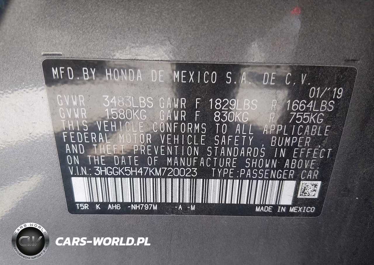 2019 Honda Fit Lx VIN:3HGGK5H47KM720023 - 9