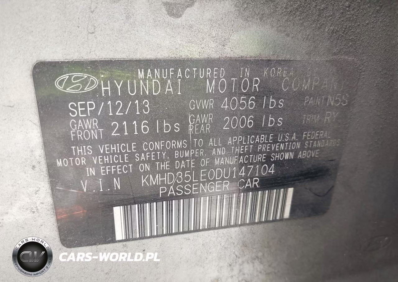 2013 Hyundai Elantra Gt VIN:KMHD35LE0DU147104 - 9