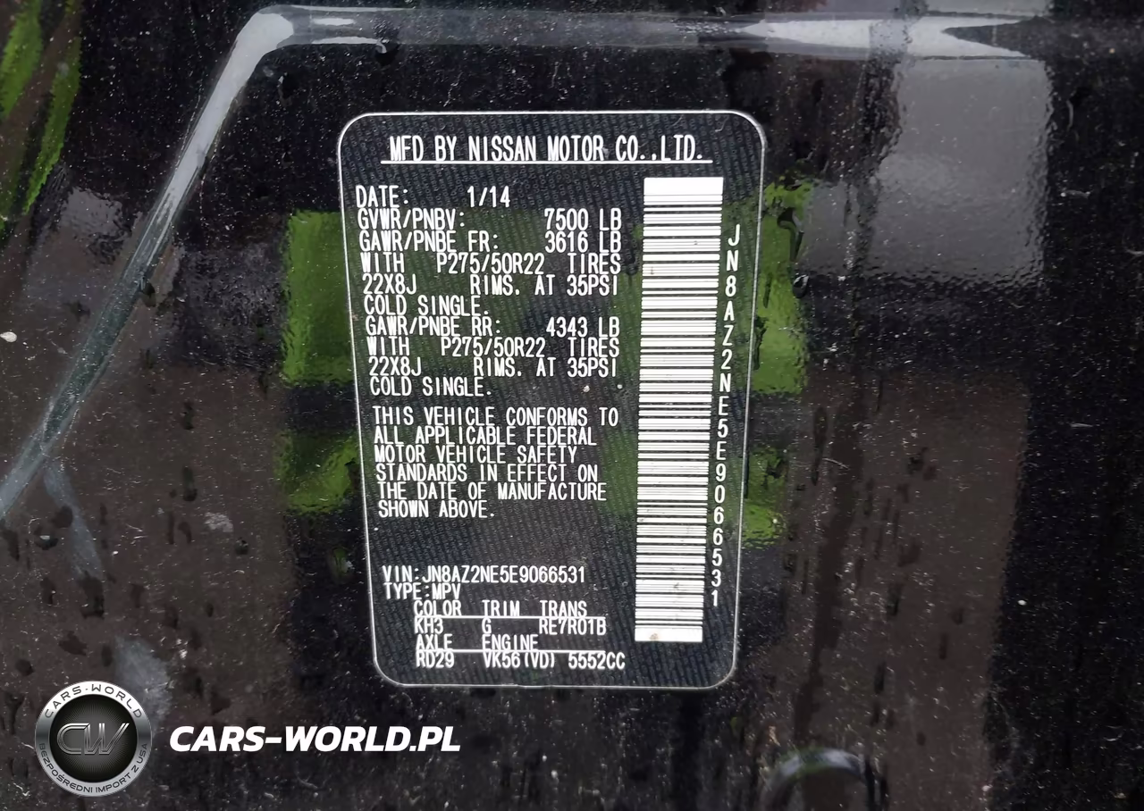 2014 Infiniti Qx80 VIN:JN8AZ2NE5E9066531 - 9