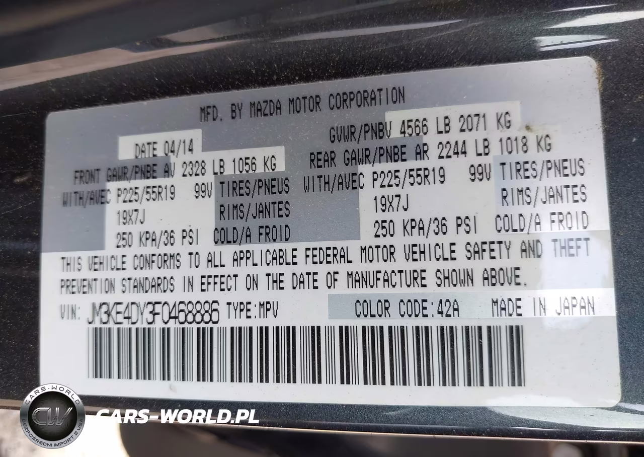 2015 Mazda Cx-5 Grand Touring VIN:JM3KE4DY3F0468886 - 9