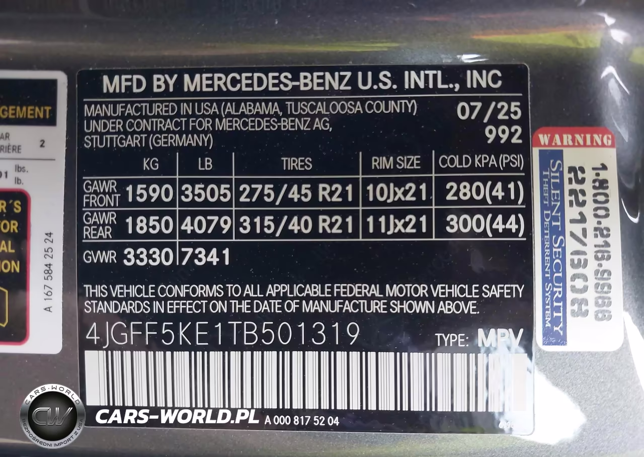 2026 Mercedes-Benz Gls 450 4Matic VIN:4JGFF5KE1TB501319 - 9