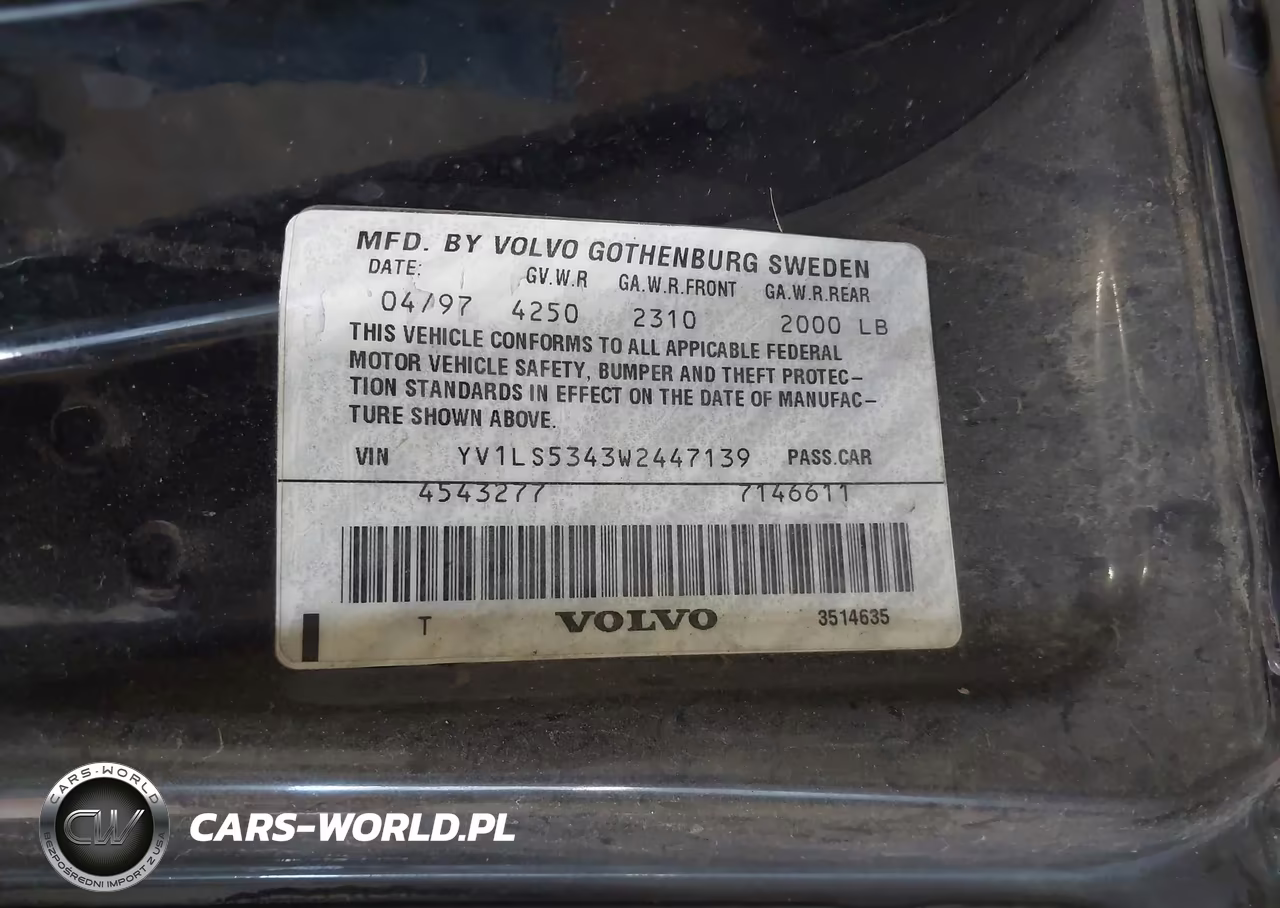 1998 Volvo S70 T5 VIN:YV1LS5343W2447139 - 9