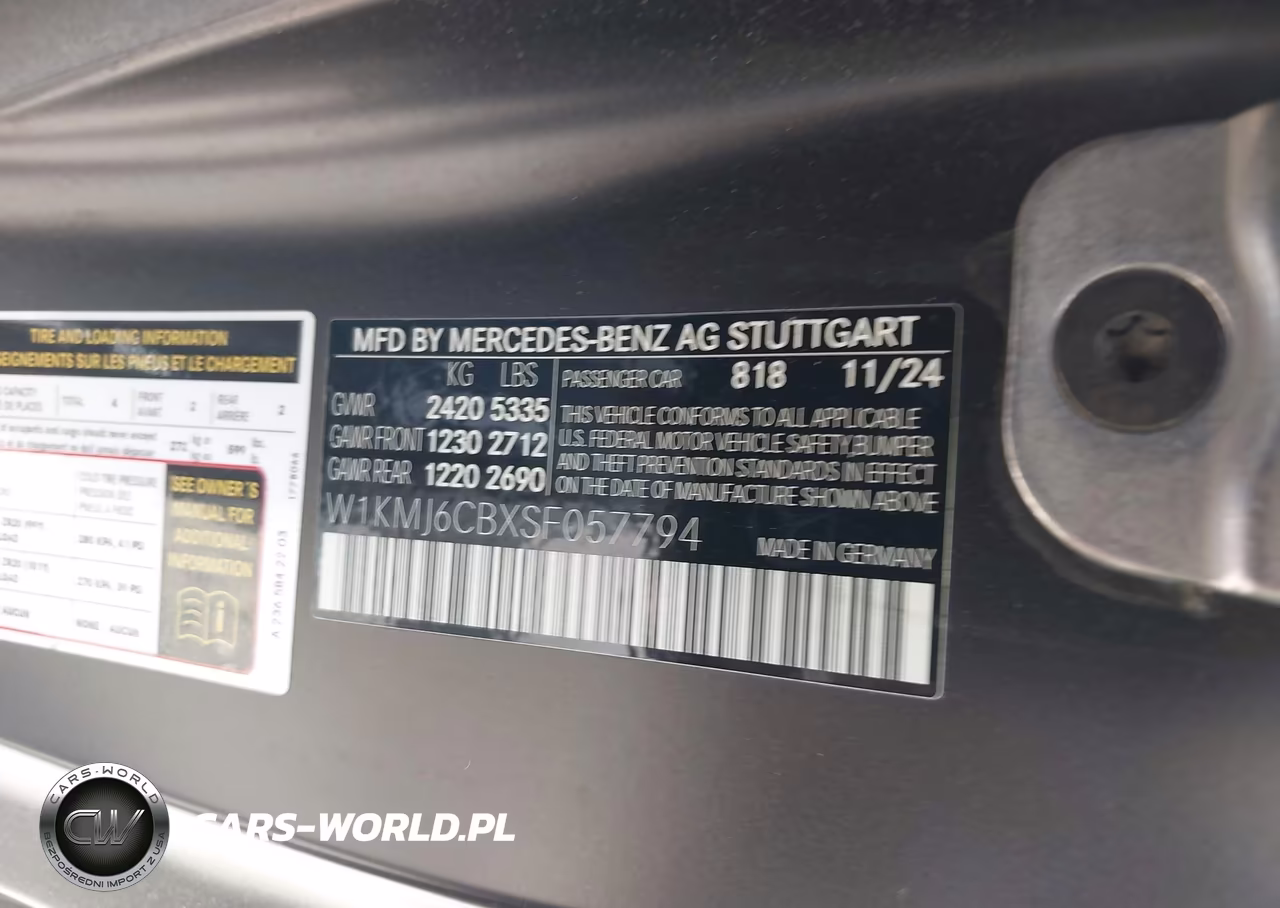 2025 Mercedes-Benz Amg Cle 53 VIN:W1KMJ6CBXSF057794 - 9