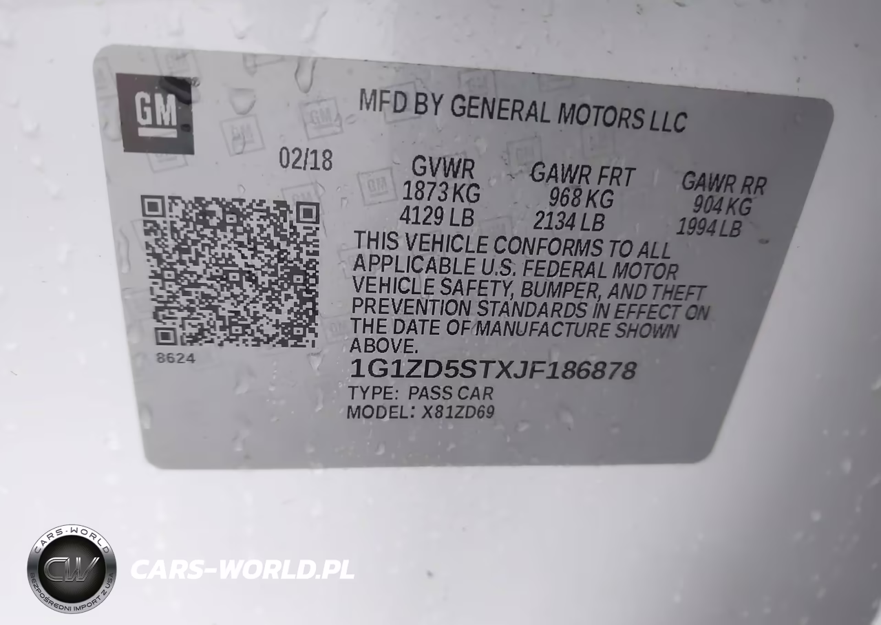 2018 Chevrolet Malibu Lt VIN:1G1ZD5STXJF186878 - 9