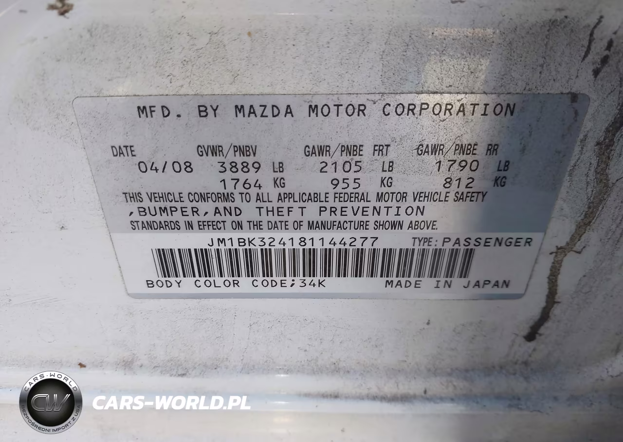 2008 Mazda Mazda3 S Grand Touring VIN:JM1BK324181144277 - 9