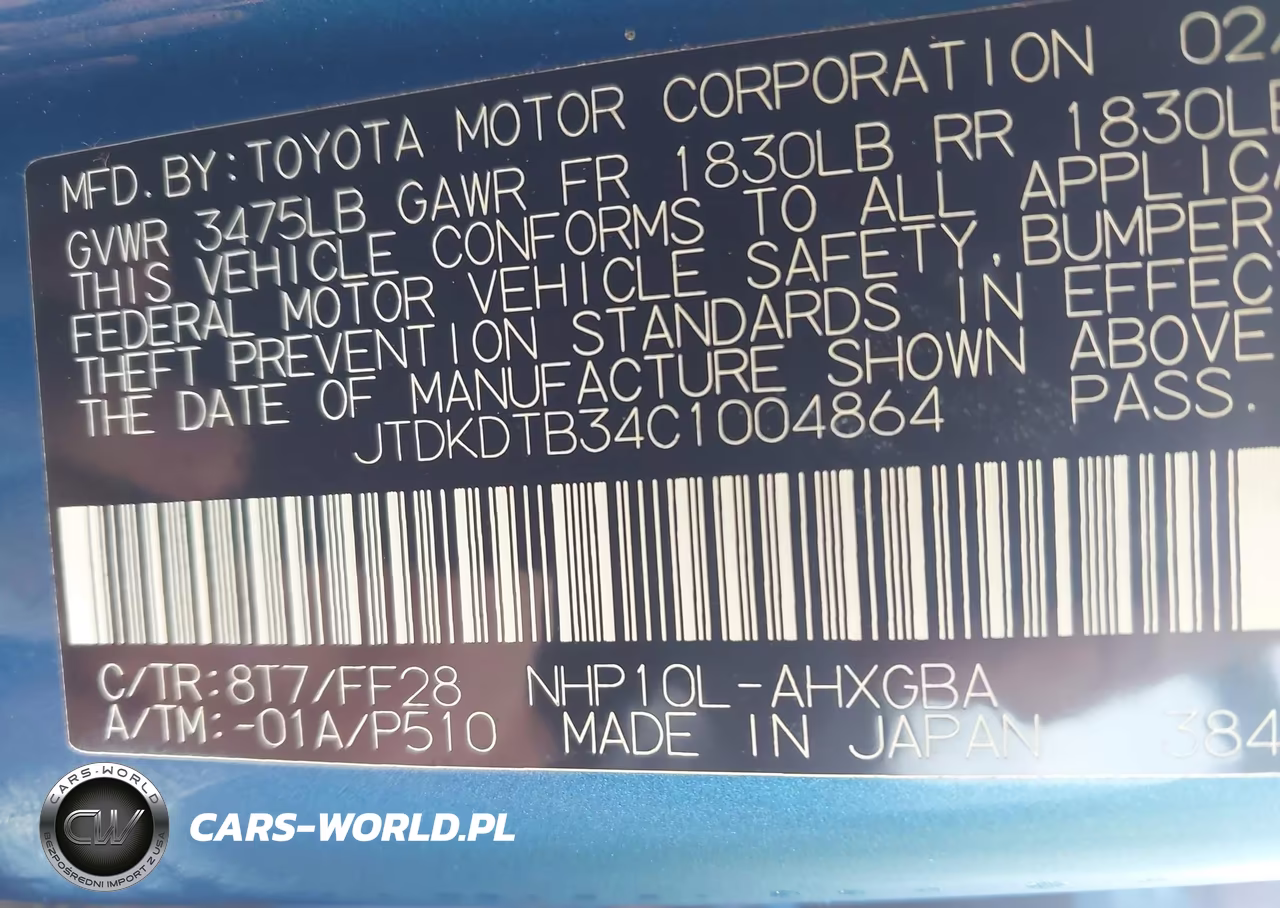 2012 Toyota Prius C Three VIN:JTDKDTB34C1004864 - 9