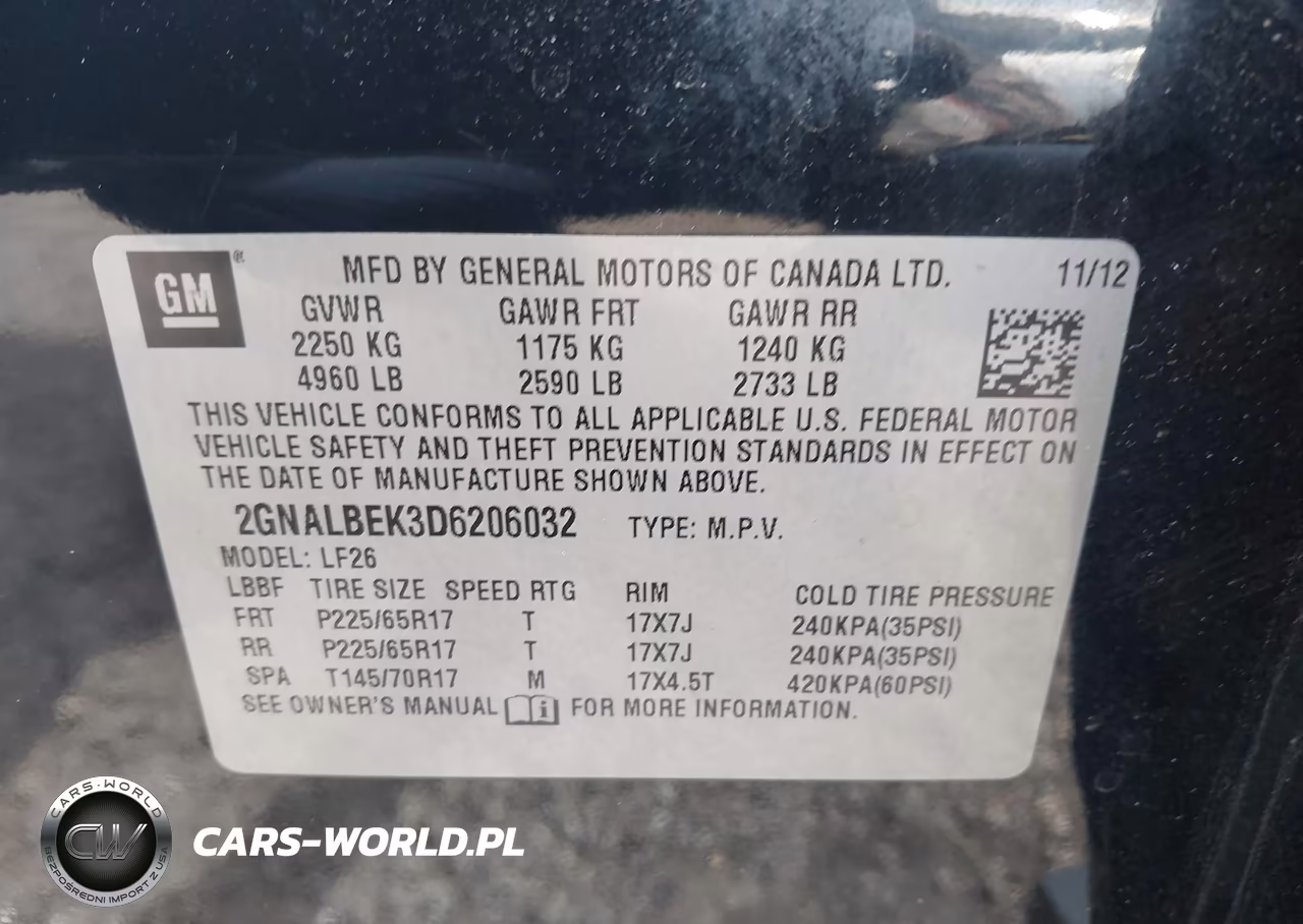 2013 Chevrolet Equinox Ls VIN:2GNALBEK3D6206032 - 9