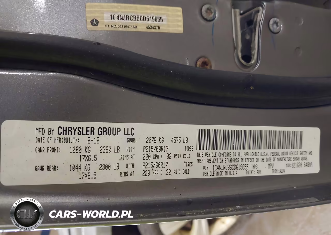 2012 Jeep Patriot Limited VIN:1C4NJRCB6CD619655 - 9