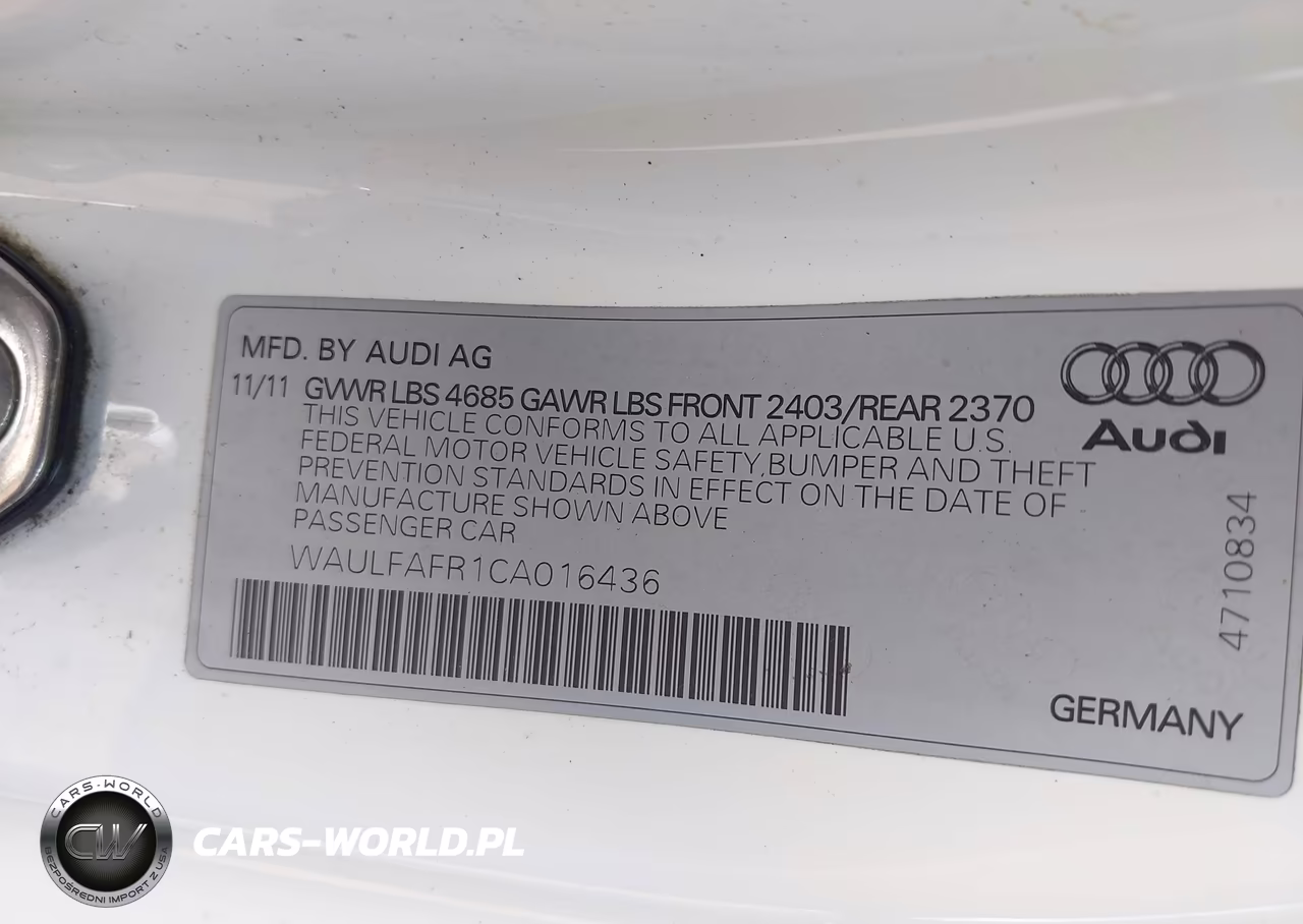 2012 Audi A5 2.0T Premium VIN:WAULFAFR1CA016436 - 9