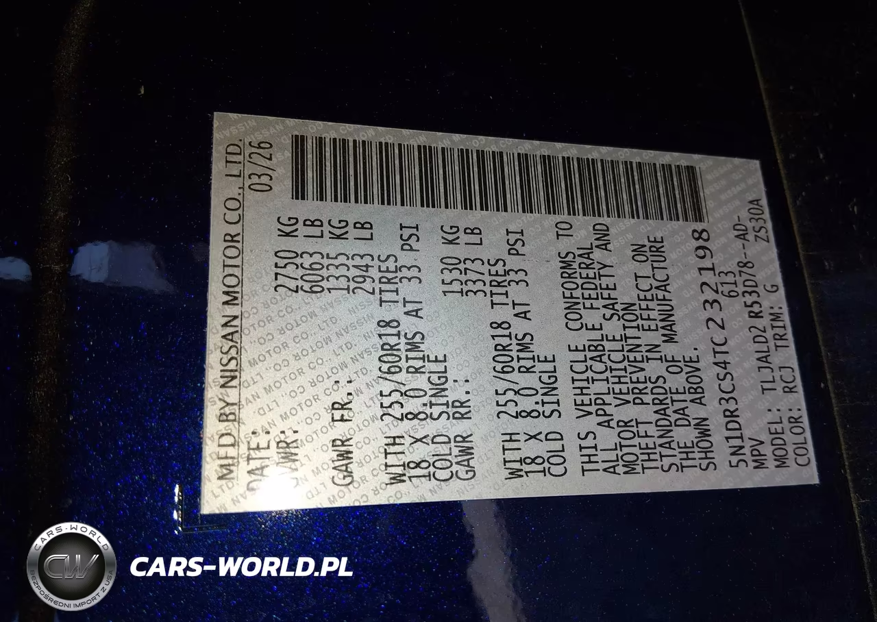 2026 Nissan Pathfinder Sl VIN:5N1DR3CS4TC232198 - 9
