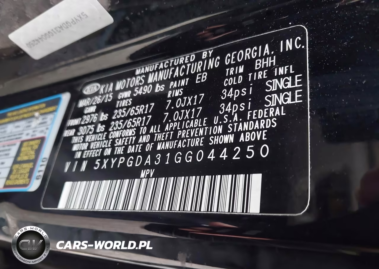 2016 Kia Sorento 2.4L Lx VIN:5XYPGDA31GG044250 - 9
