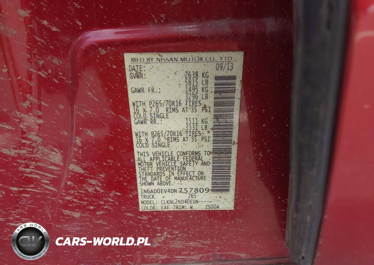2013 Nissan Frontier Sv VIN:1N6AD0EV4DN757809 - 9