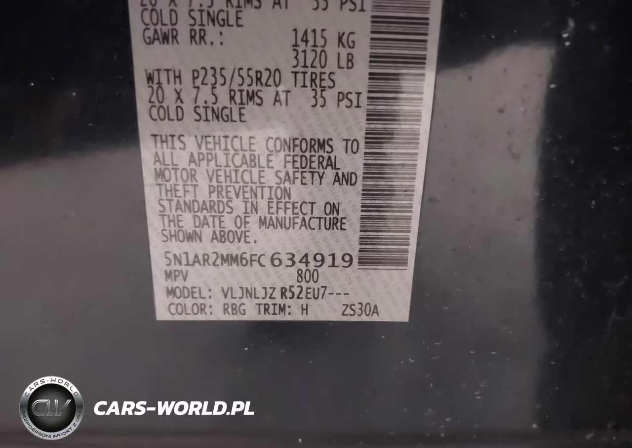 2015 Nissan Pathfinder Platinum VIN:5N1AR2MM6FC634919 - 9