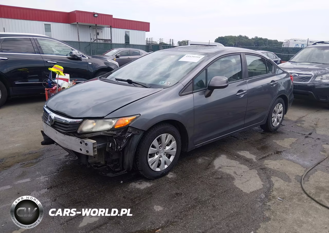2012 Honda Civic Lx VIN:19XFB2F55CE387658 - 2