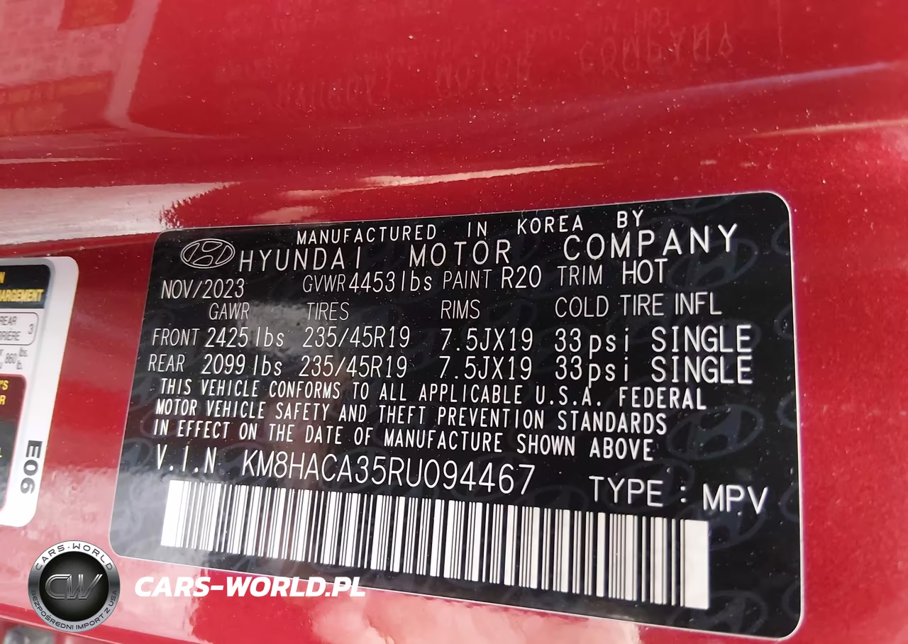 2024 Hyundai Kona N Line VIN:KM8HACA35RU094467 - 9