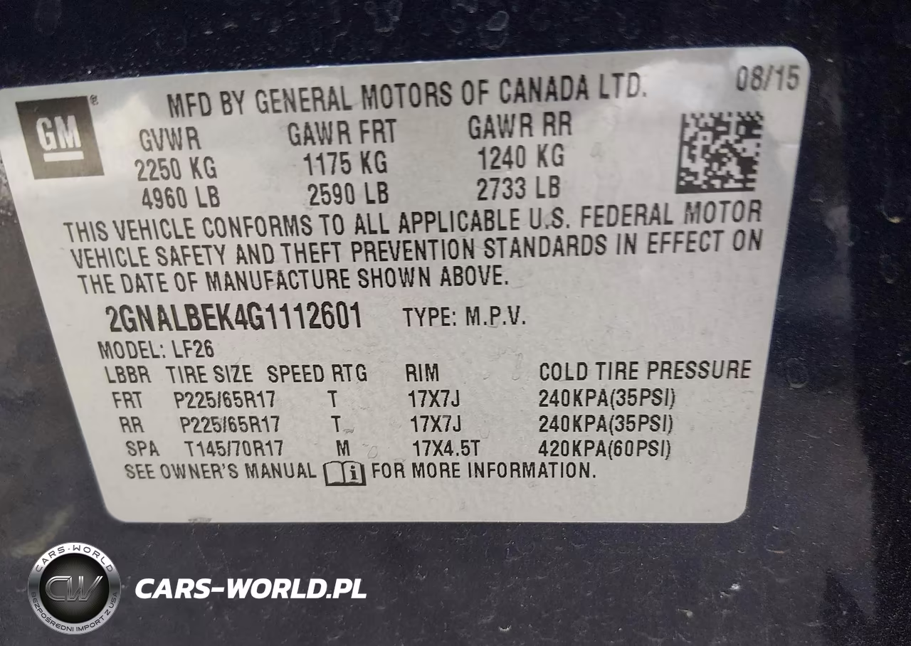 2016 Chevrolet Equinox Ls VIN:2GNALBEK4G1112601 - 9