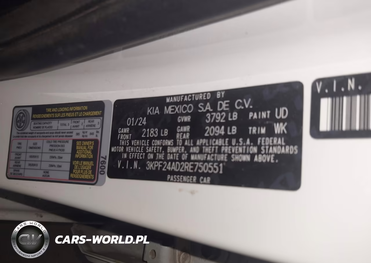 2024 Kia Forte Lx VIN:3KPF24AD2RE750551 - 9