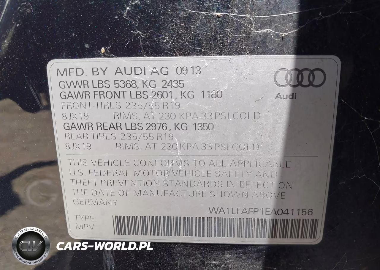 2014 Audi Q5 2.0T Premium VIN:WA1LFAFP1EA041156 - 9
