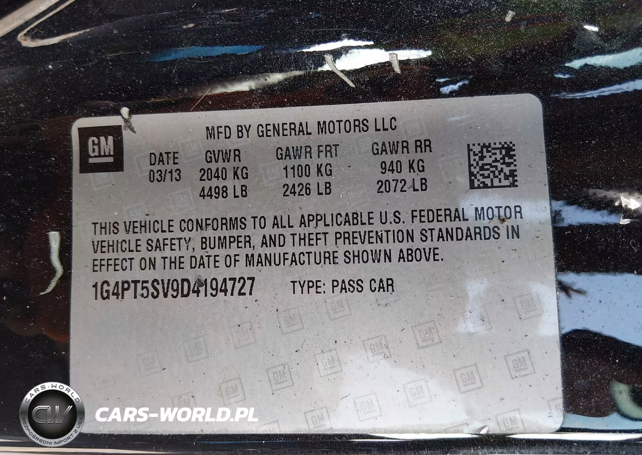 2013 Buick Verano Premium Group VIN:1G4PT5SV9D4194727 - 9
