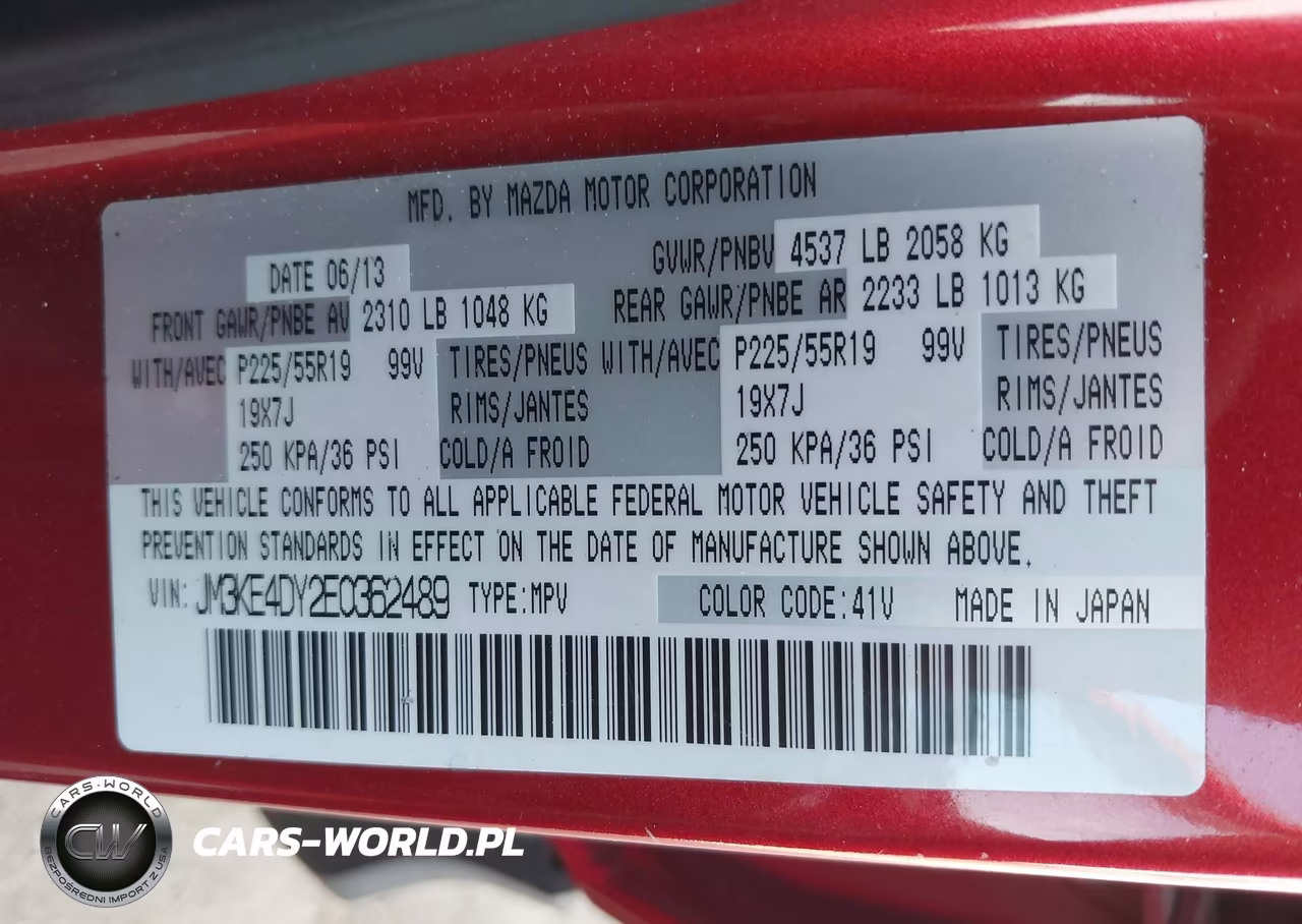 2014 Mazda Cx-5 Grand Touring VIN:JM3KE4DY2E0362489 - 9