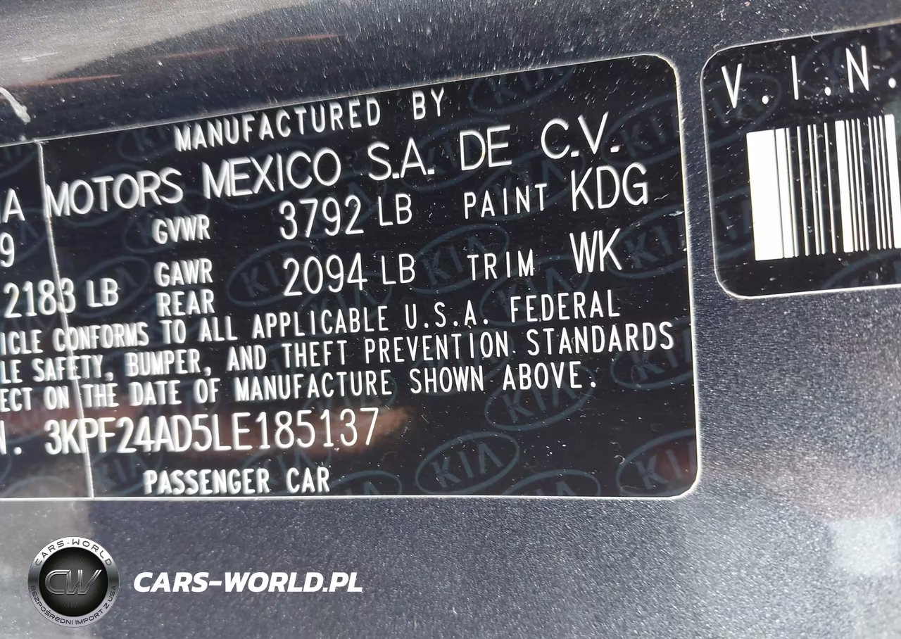 2020 Kia Forte Fe VIN:3KPF24AD5LE185137 - 9