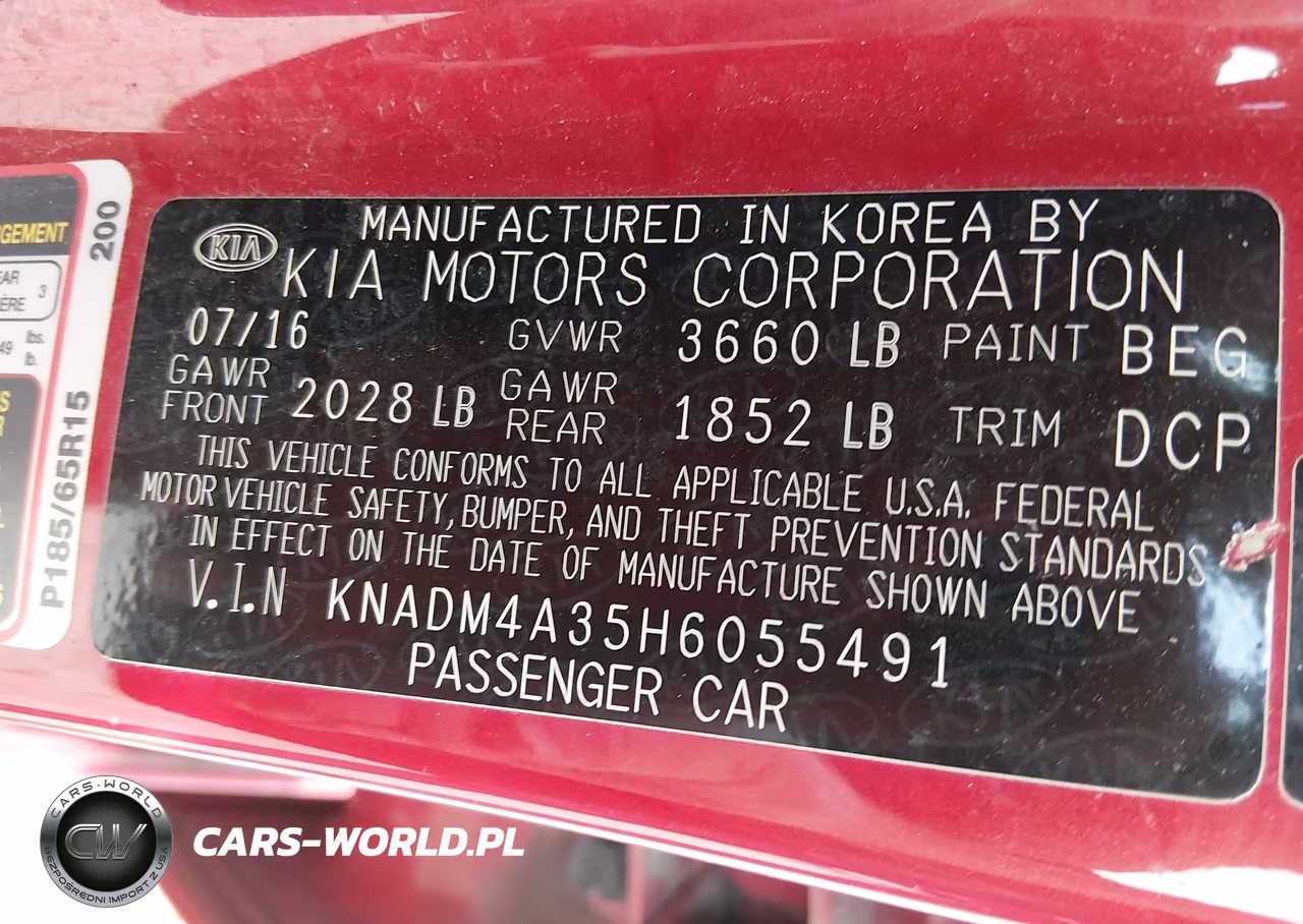 2017 Kia Rio Lx VIN:KNADM4A35H6055491 - 9