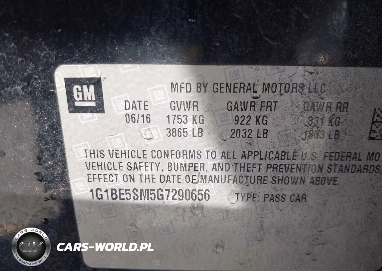2016 Chevrolet Cruze Lt Auto VIN:1G1BE5SM5G7290656 - 9