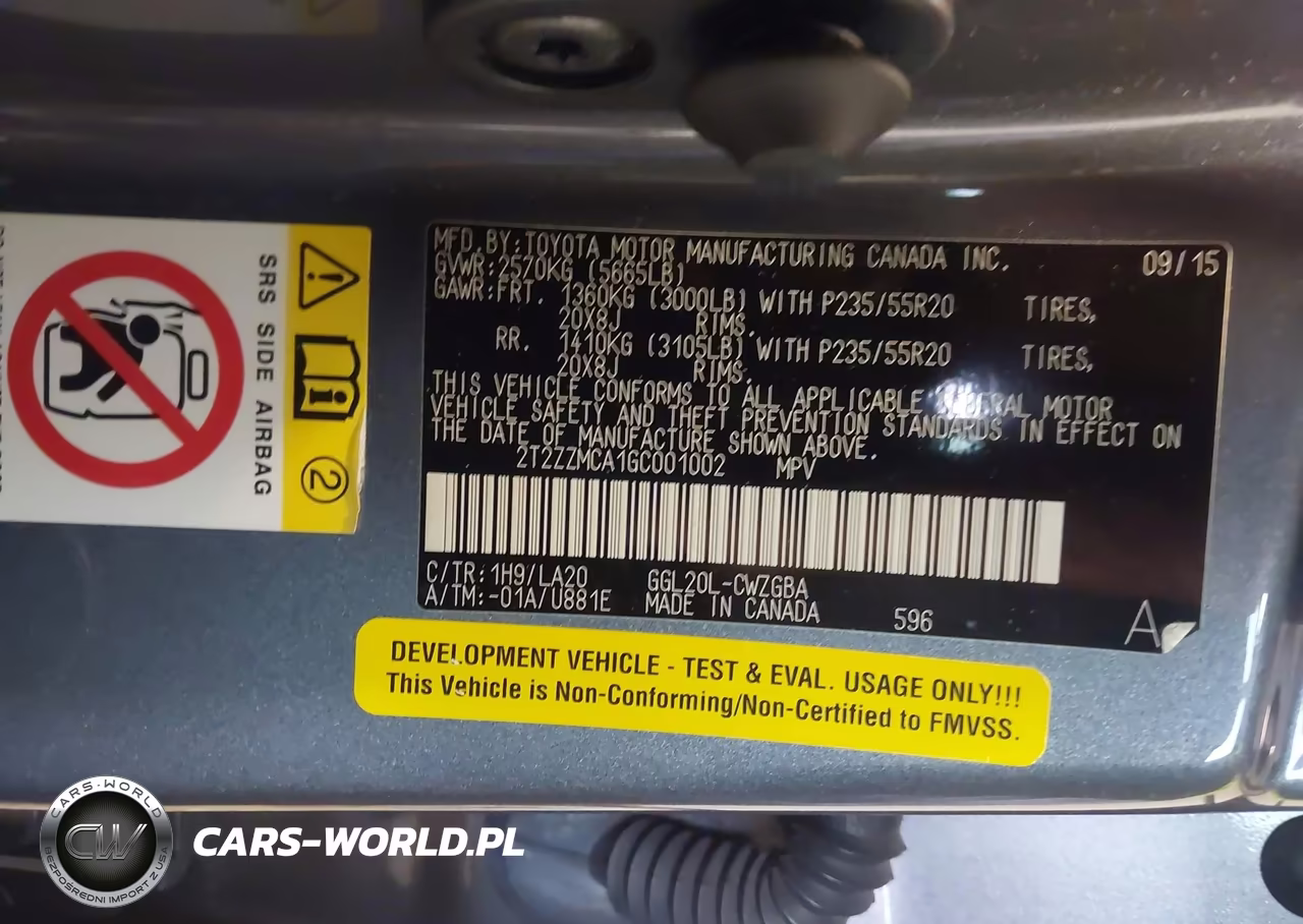2016 Lexus Rx 350 VIN:2T2ZZMCA1GC001002 - 9