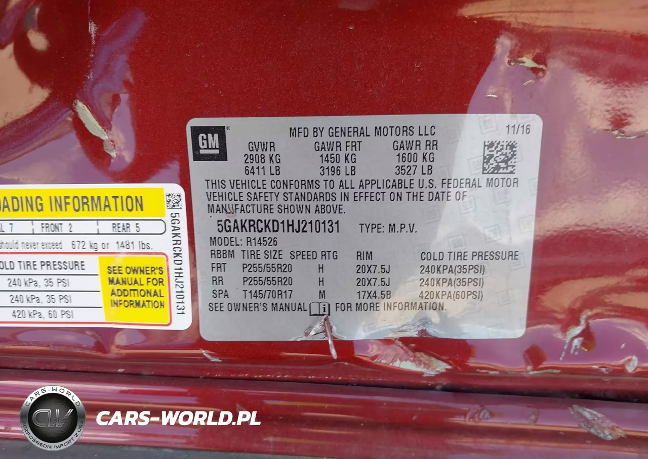 2017 Buick Enclave Premium VIN:5GAKRCKD1HJ210131 - 9