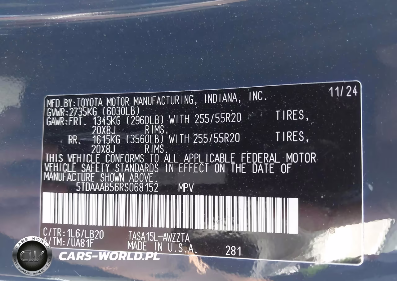 2024 Toyota Grand Highlander Platinum VIN:5TDAAAB56RS068152 - 9