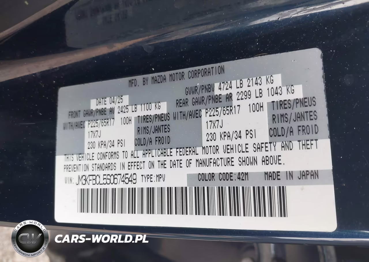 2025 Mazda Cx-5 2.5 S Preferred VIN:JM3KFBCL5S0674549 - 9