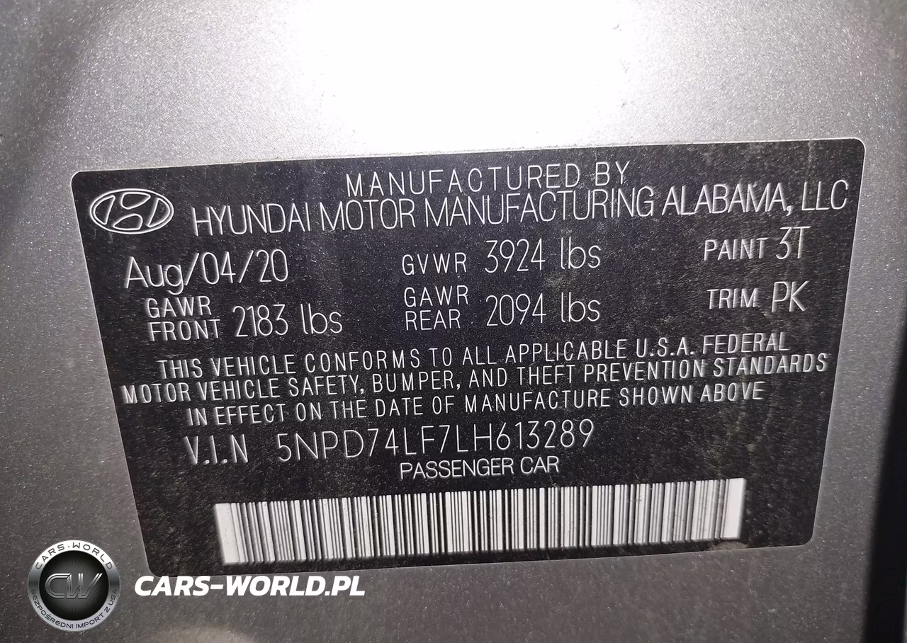 2020 Hyundai Elantra Se VIN:5NPD74LF7LH613289 - 9