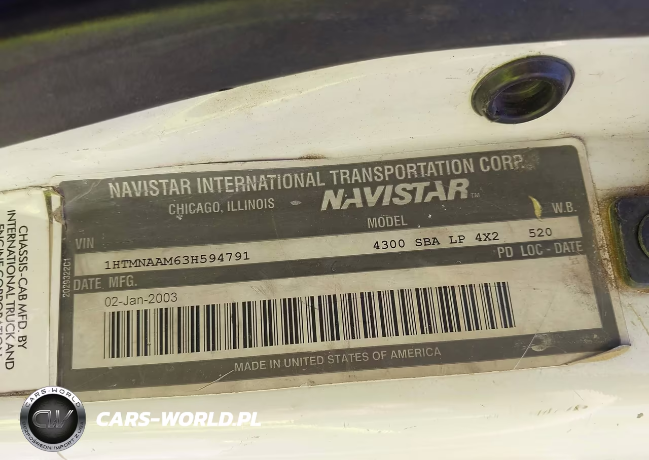 2003 International 4000 4300 VIN:1HTMNAAM63H594791 - 8