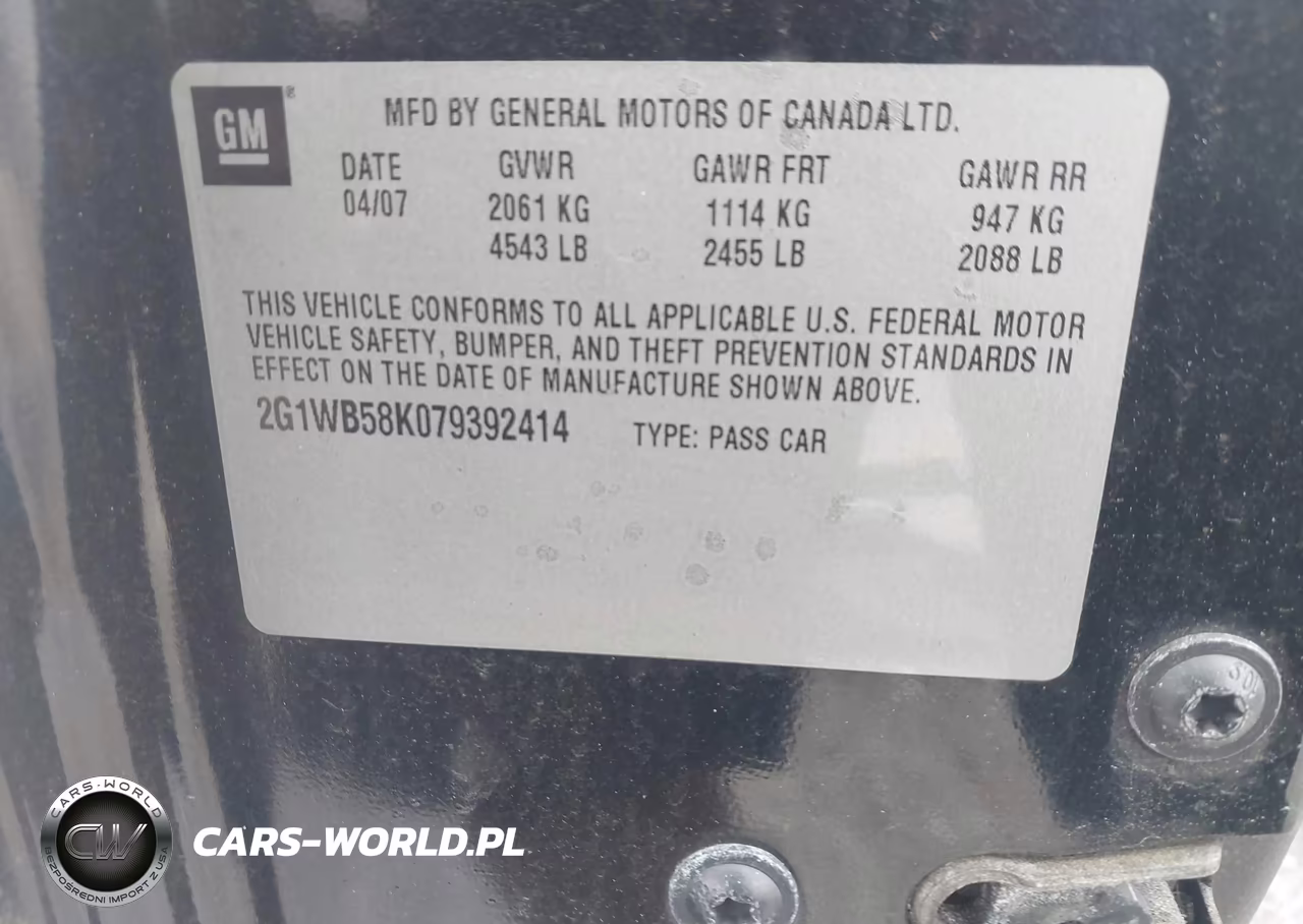 2007 Chevrolet Impala Ls VIN:2G1WB58K079392414 - 9