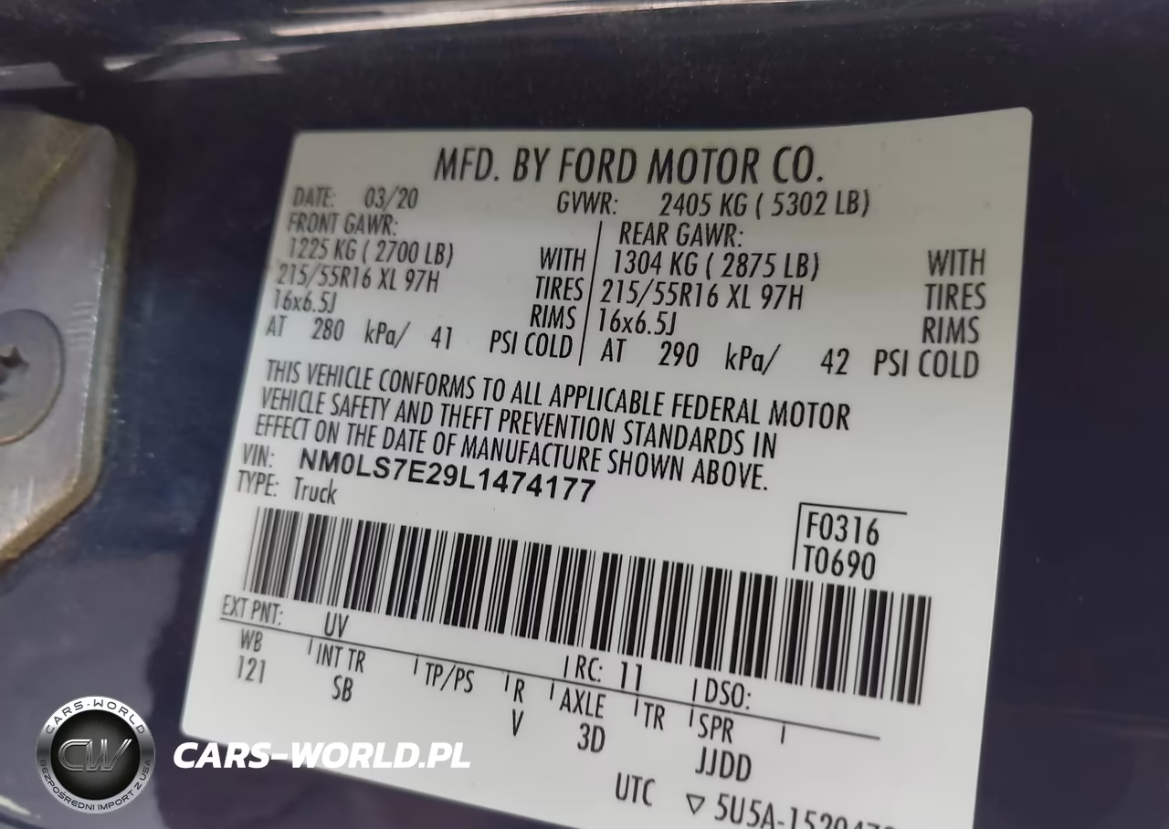 2020 Ford Transit Connect Xl VIN:NM0LS7E29L1474177 - 9