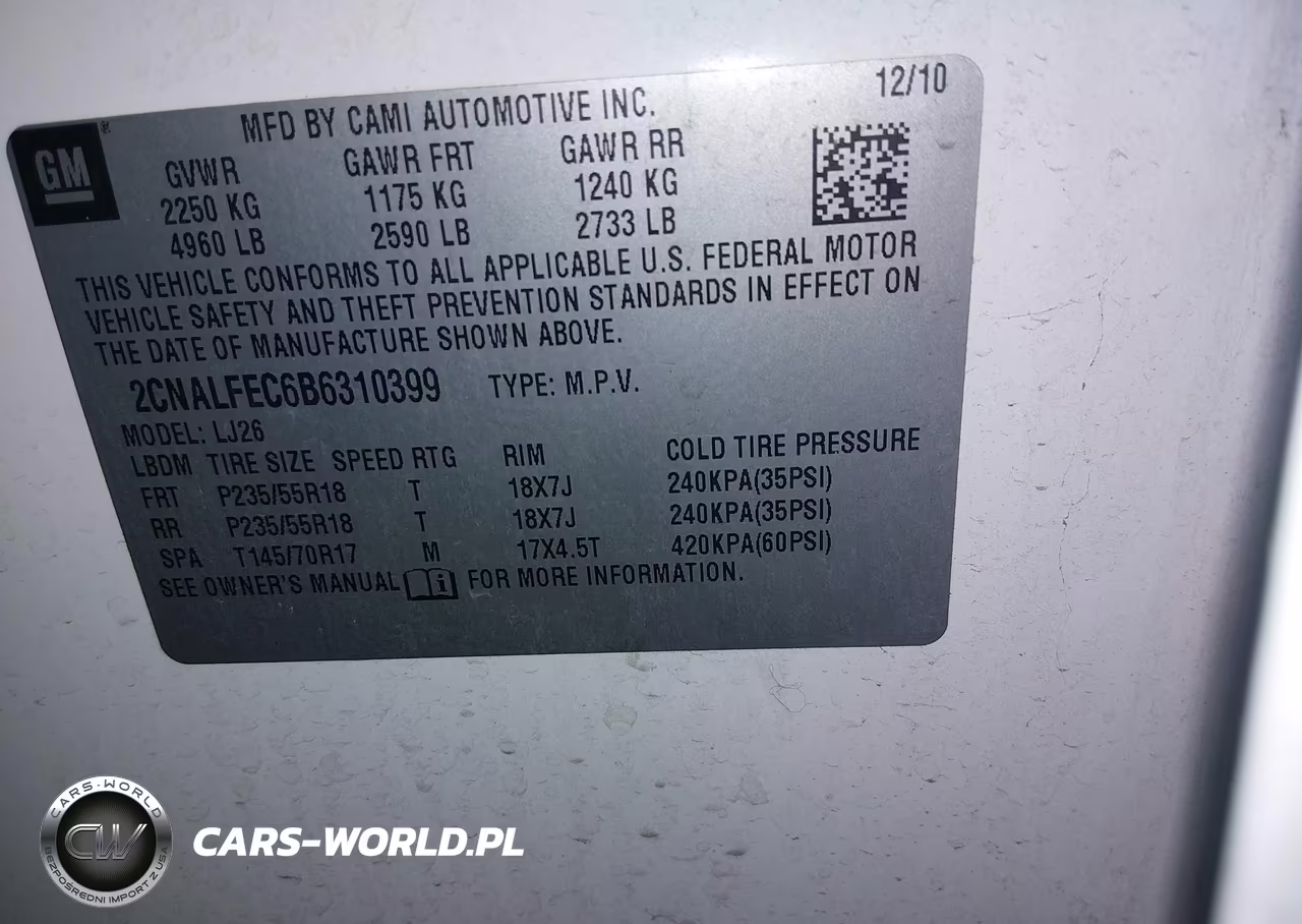 2011 Chevrolet Equinox Ltz VIN:2CNALFEC6B6310399 - 9