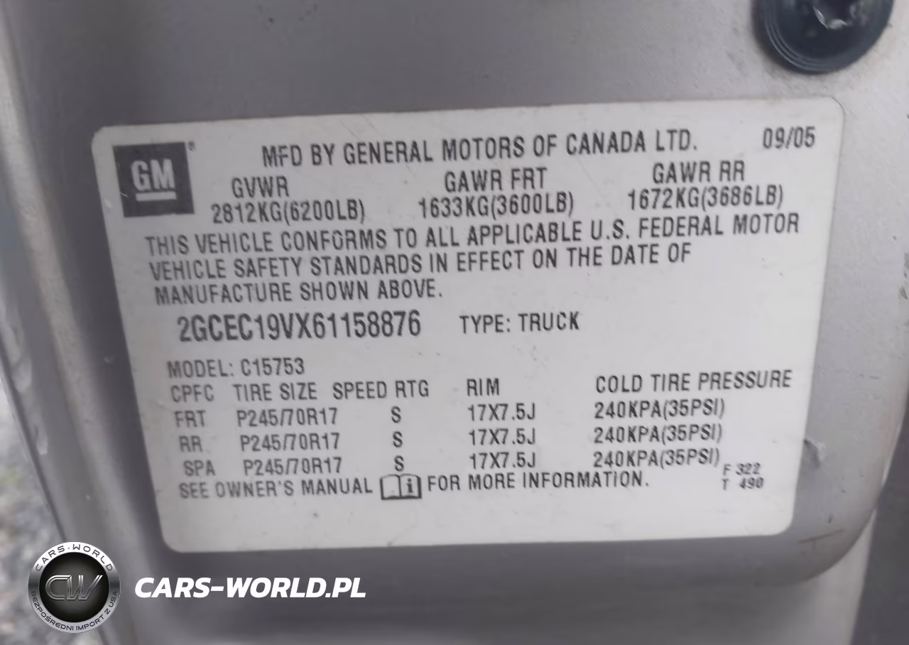 2006 Chevrolet Silverado 1500 Work Truck VIN:2GCEC19VX61158876 - 9
