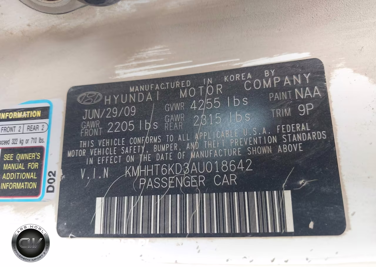 2010 Hyundai Genesis 2.0T Premium VIN:KMHHT6KD3AU018642 - 9