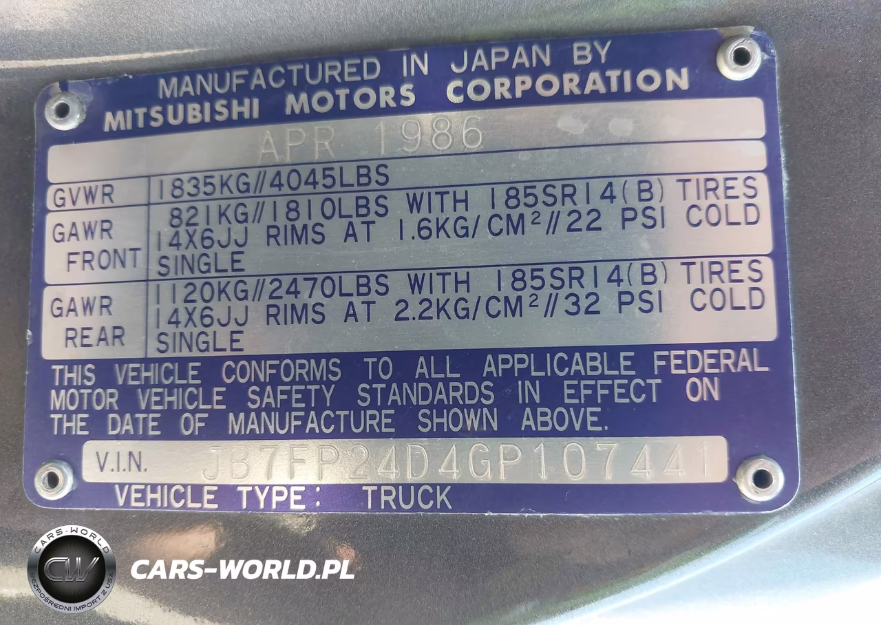 1986 Dodge D50 Custom VIN:JB7FP24D4GP107441 - 9
