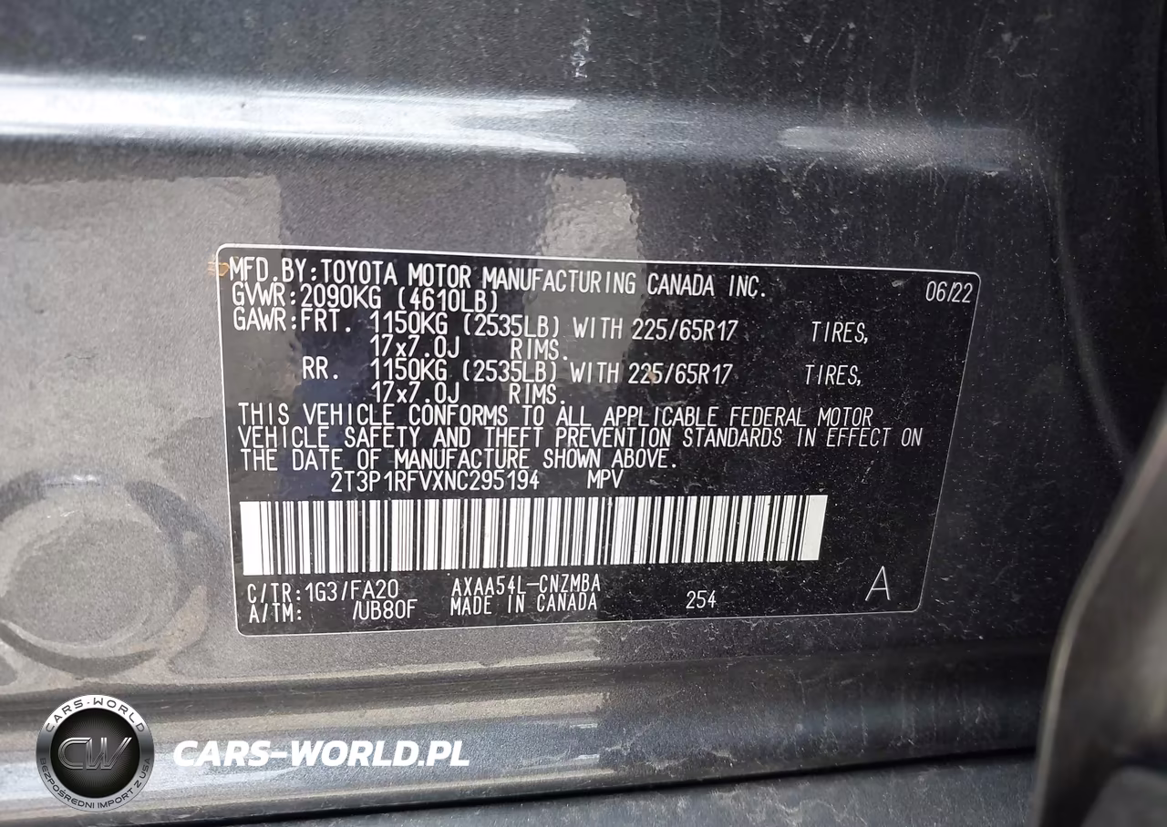 2022 Toyota Rav4 Xle VIN:2T3P1RFVXNC295194 - 9