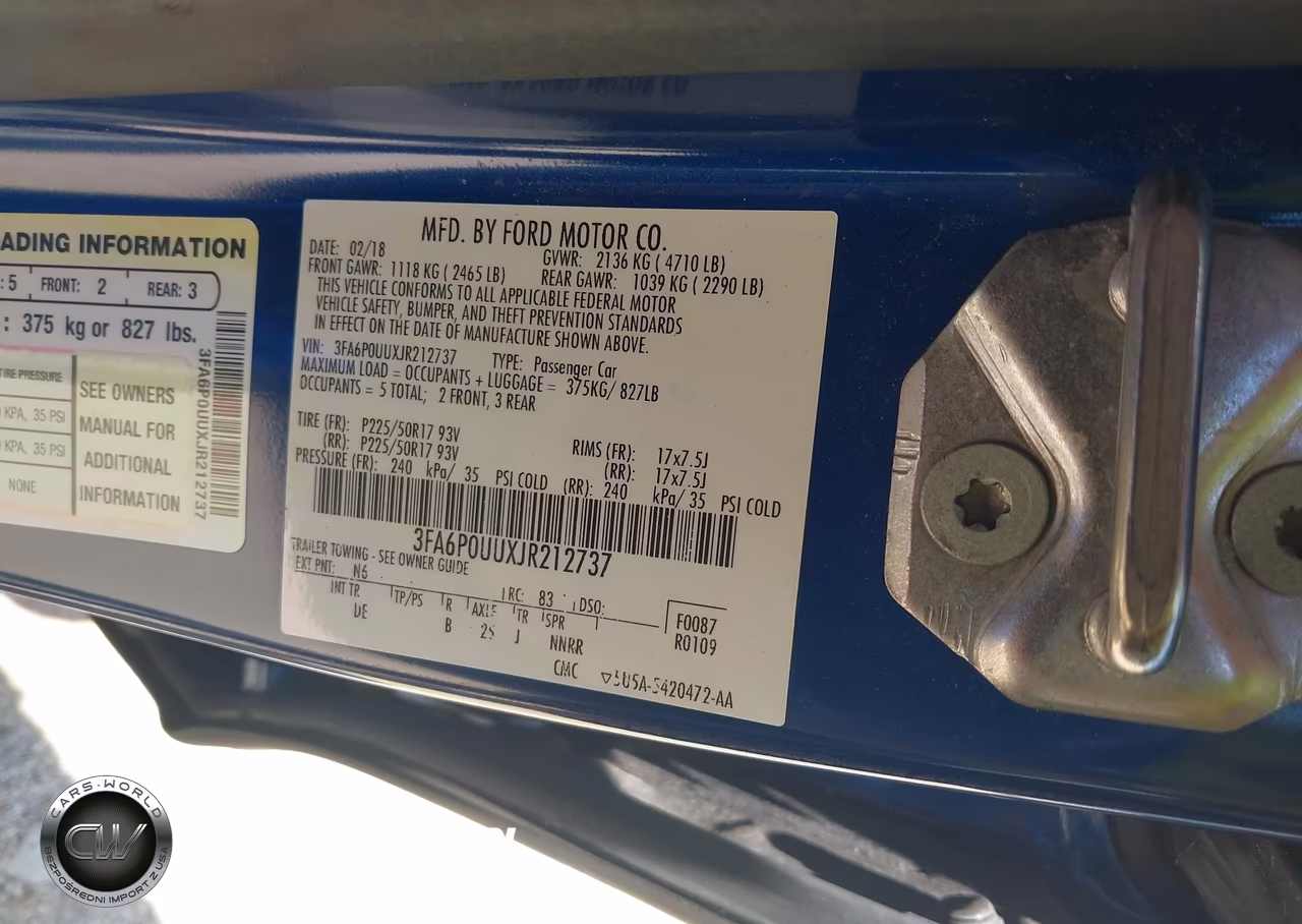 2018 Ford Fusion Hybrid S VIN:3FA6P0UUXJR212737 - 9