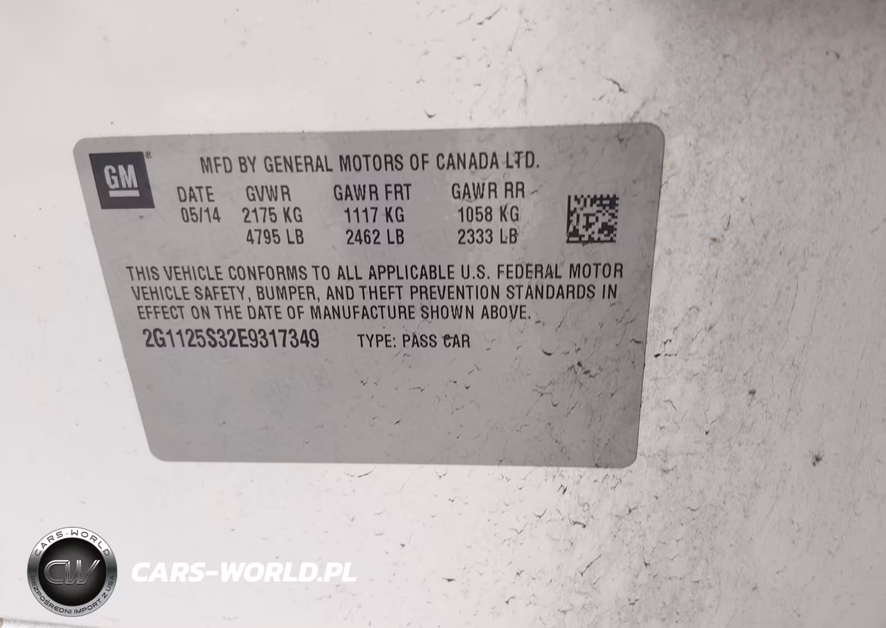 2014 Chevrolet Impala 2Lt VIN:2G1125S32E9317349 - 9